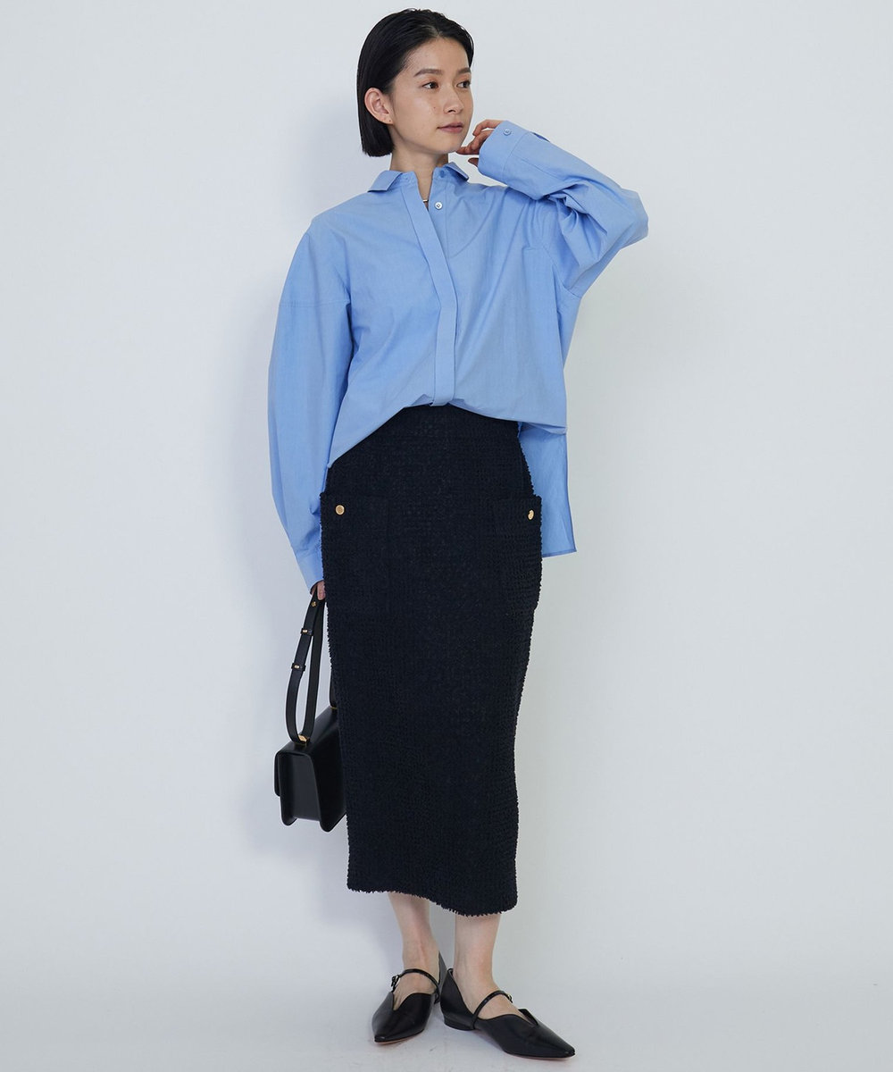 1er Arrondissement ＜COUTURE D'ADAM（クチュール ド アダム）＞パイルスカート ブラック