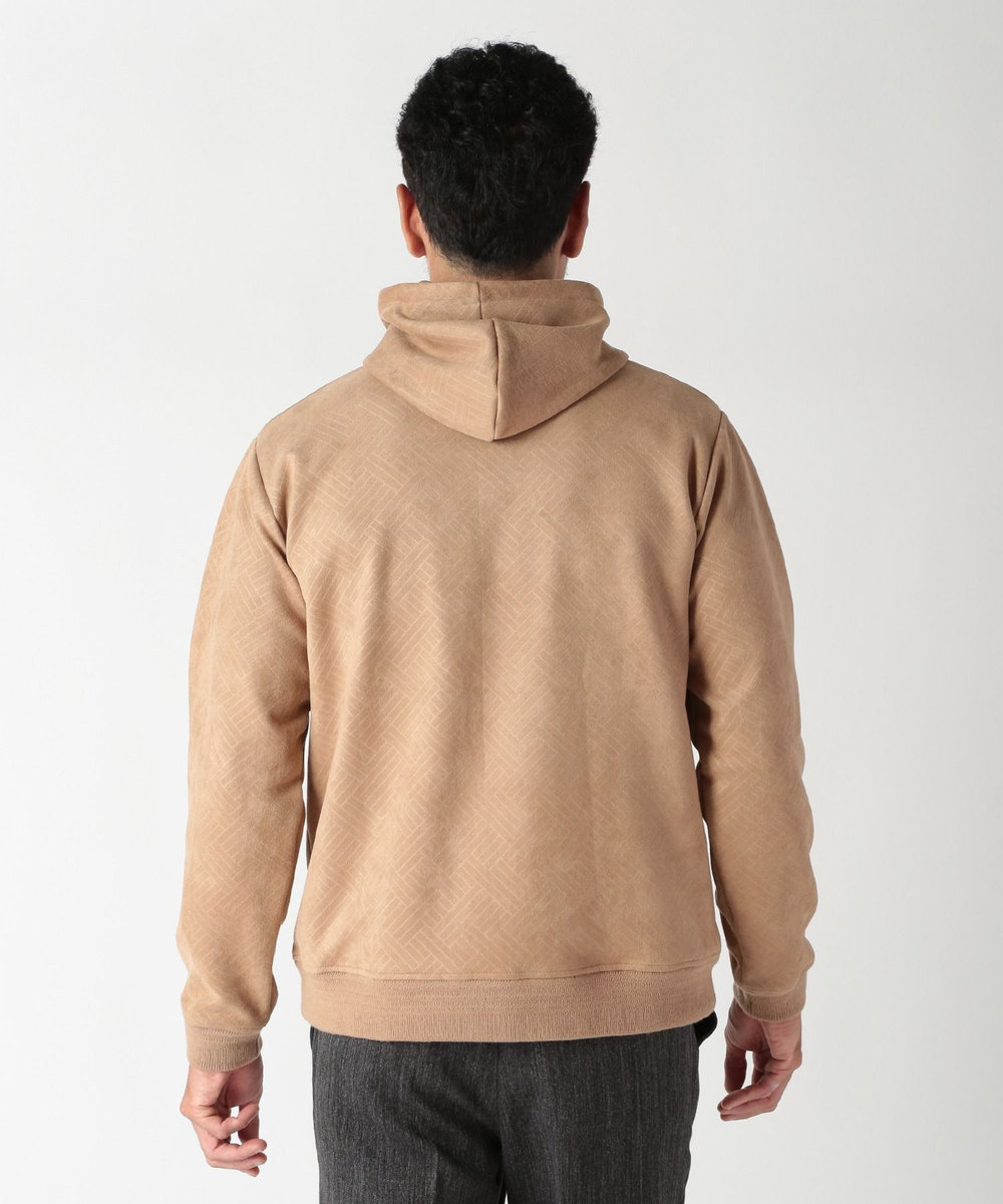 MEN'S BIGI テックスエードエンボスパーカー ベージュ