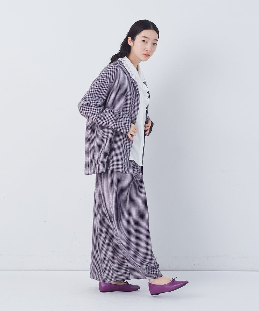 congés payés ADIEU TRISTESSE 【FAVE】シャーリングシャツジャケット グレー系その他
