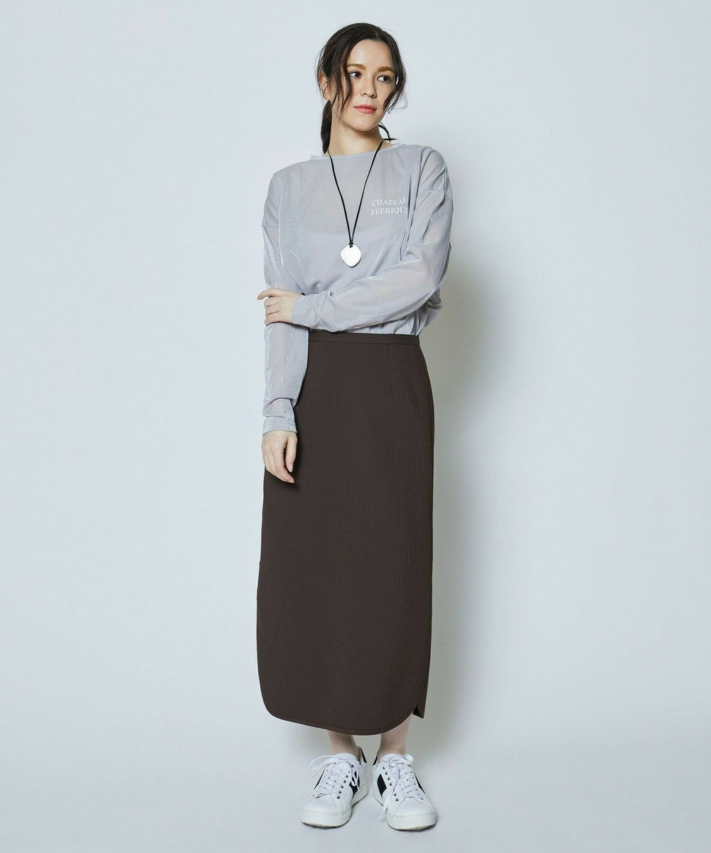 feerique キルトラーレヘムラインスカート ブラウン