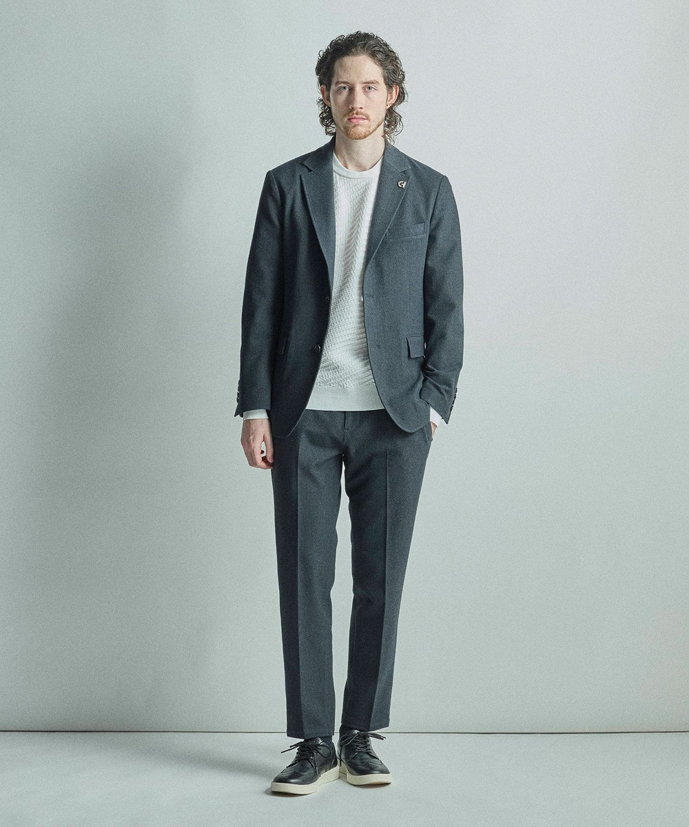 MEN'S BIGI 【COLE HAAN/コール ハーン】別注 ストレッチツイルパンツ＜2WAYストレッチ＞ ネイビー