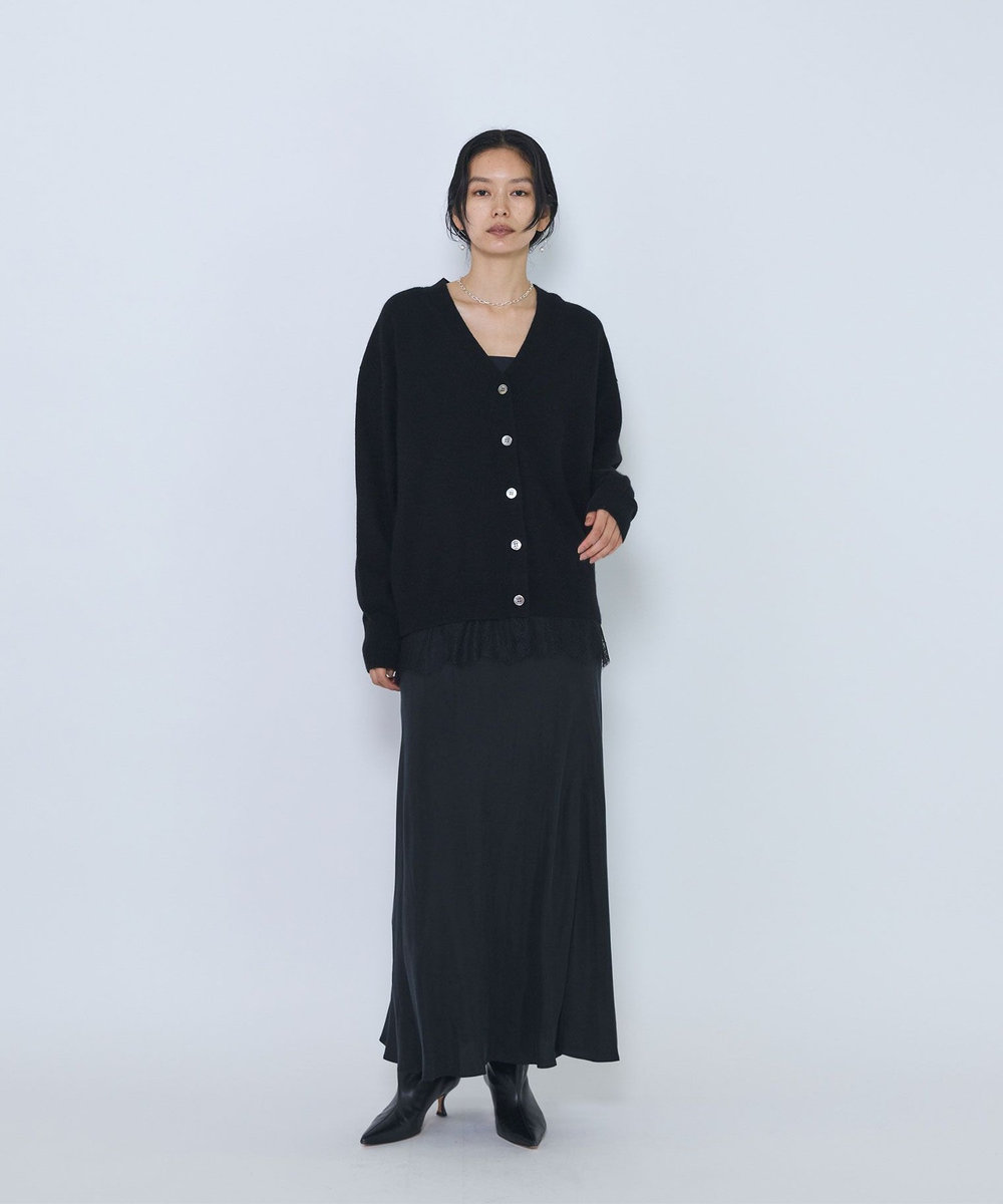 1er Arrondissement キュプラフィブリルマーメイドスカート ブラック