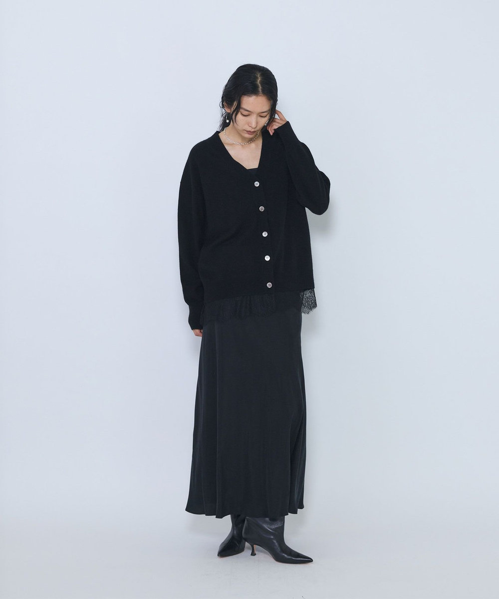 1er Arrondissement キュプラフィブリルマーメイドスカート ブラック