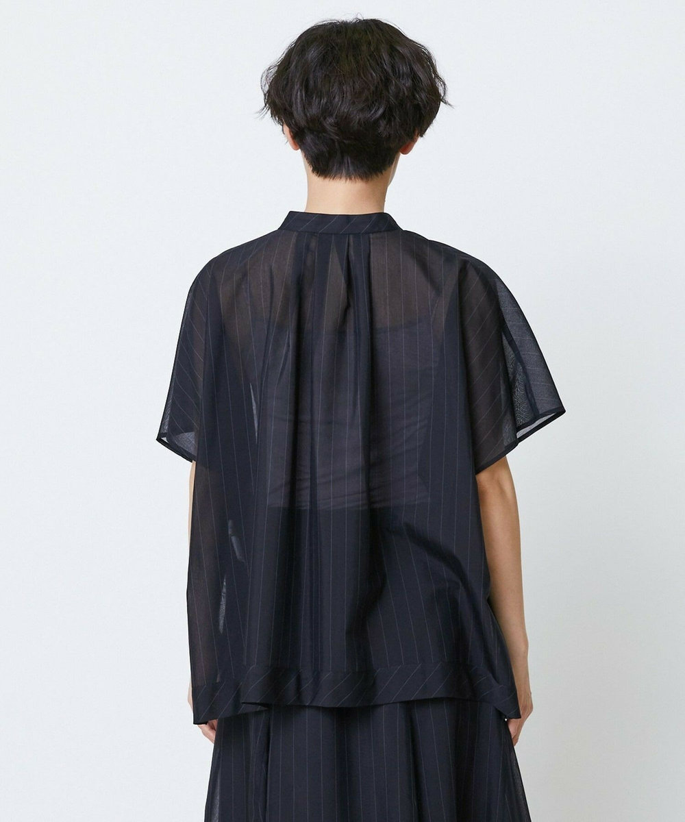 feerique feerique 強撚TCボイルシアーローンブラウス ブラック