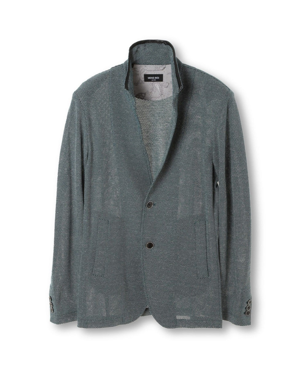 MEN'S BIGI ハニカムメッシュカットジャケット グリーン系その他