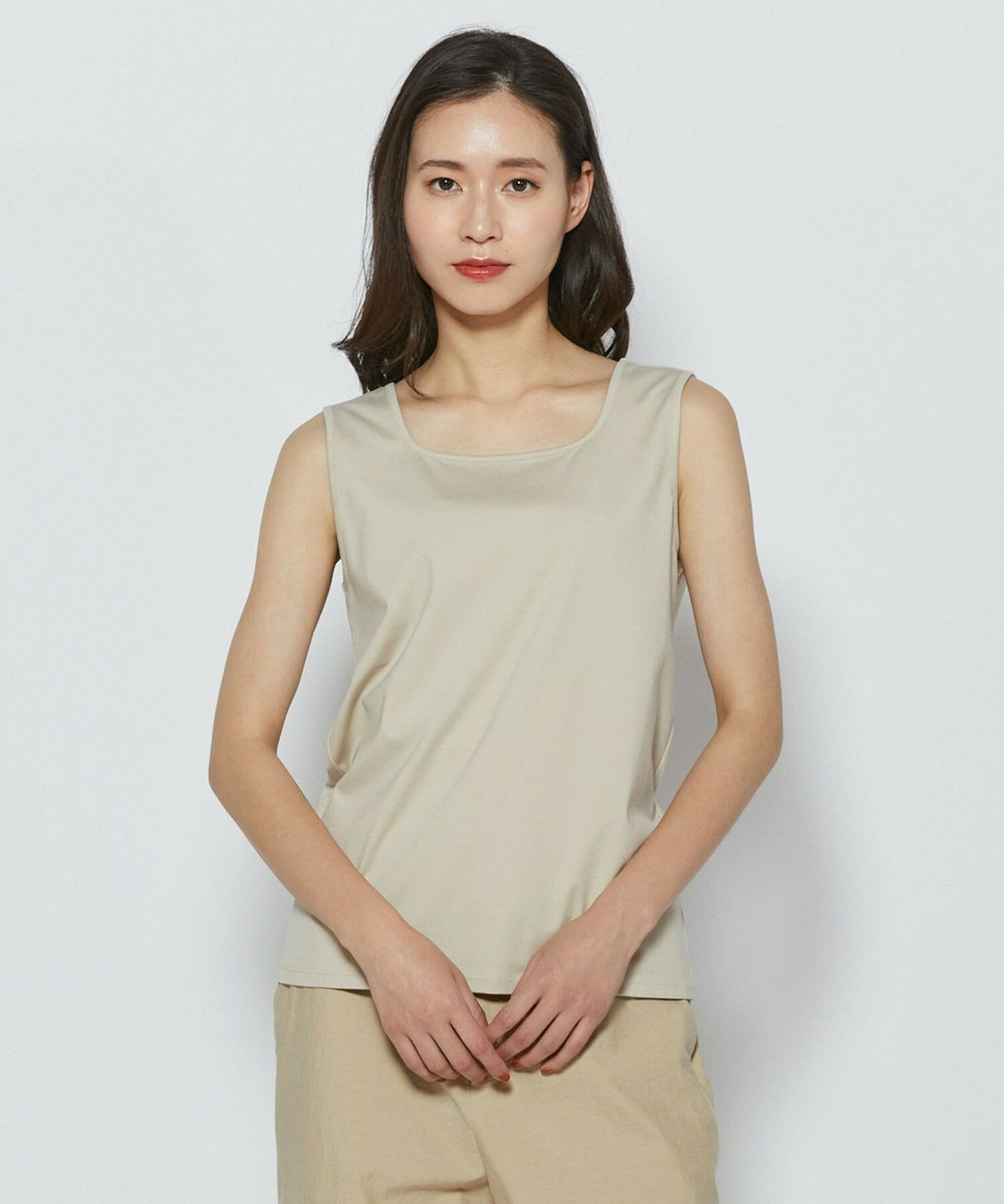 L'EQUIPE ［eclat 2026年5月号掲載商品］ベアスムーススクエアタンクトップ ベージュ
