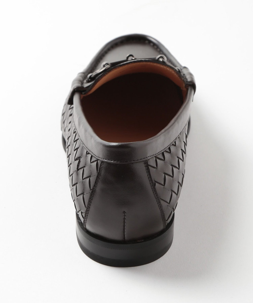 MEN'S BIGI メッシュレザー ビットローファー ダークブラウン