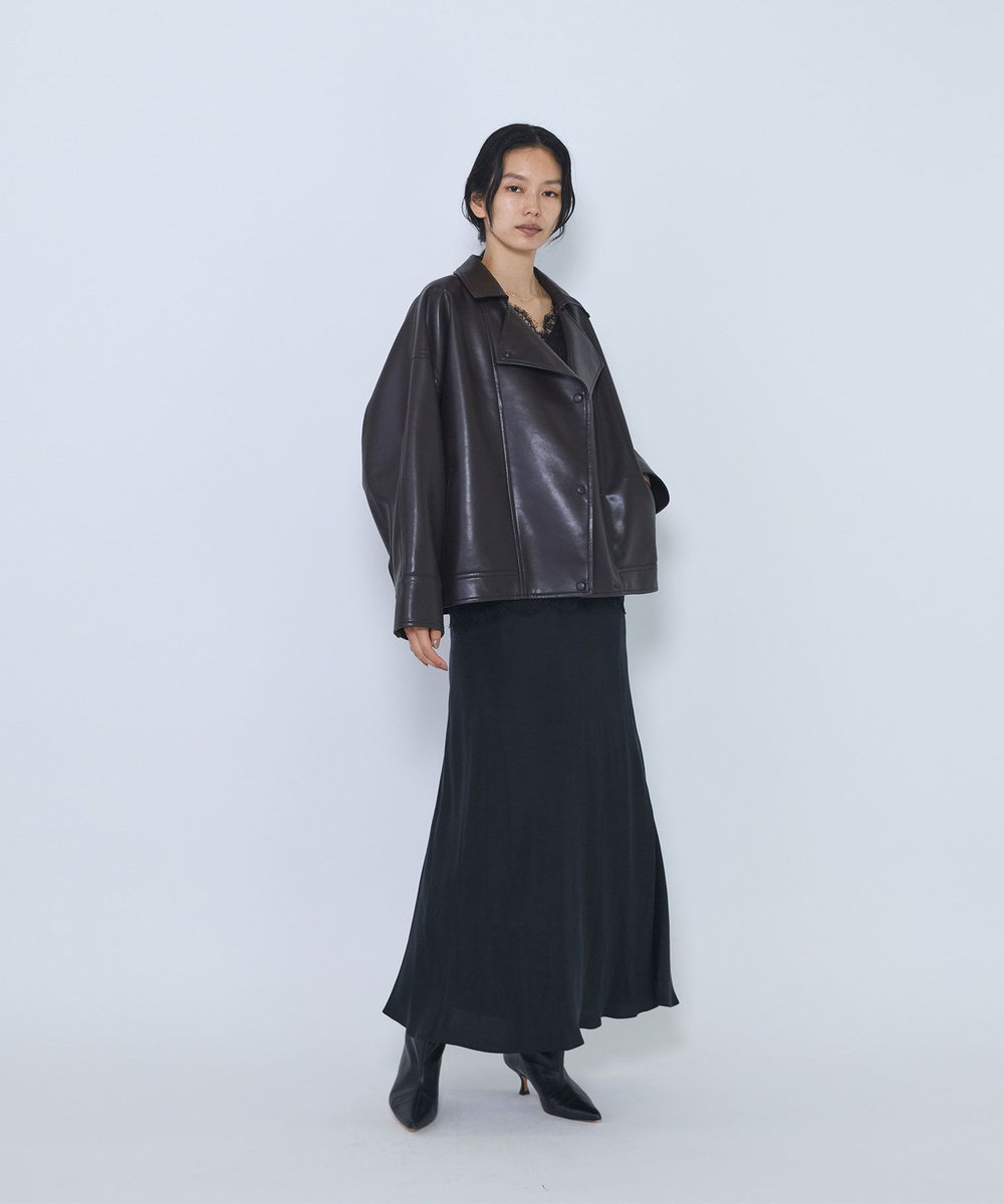 1er Arrondissement キュプラフィブリルマーメイドスカート ブラック