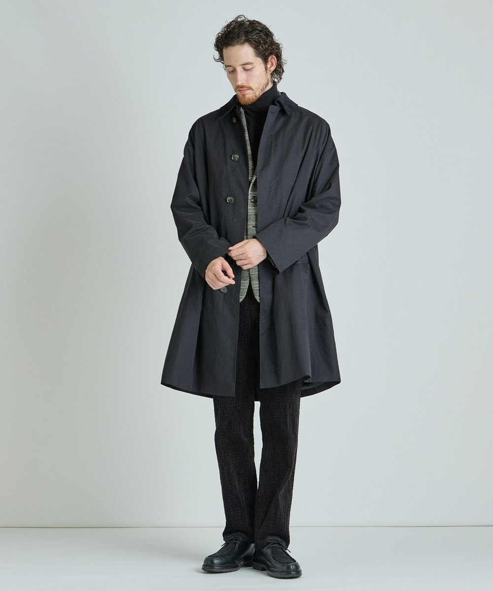 MEN'S BIGI ラグランスリーブコート ブラック