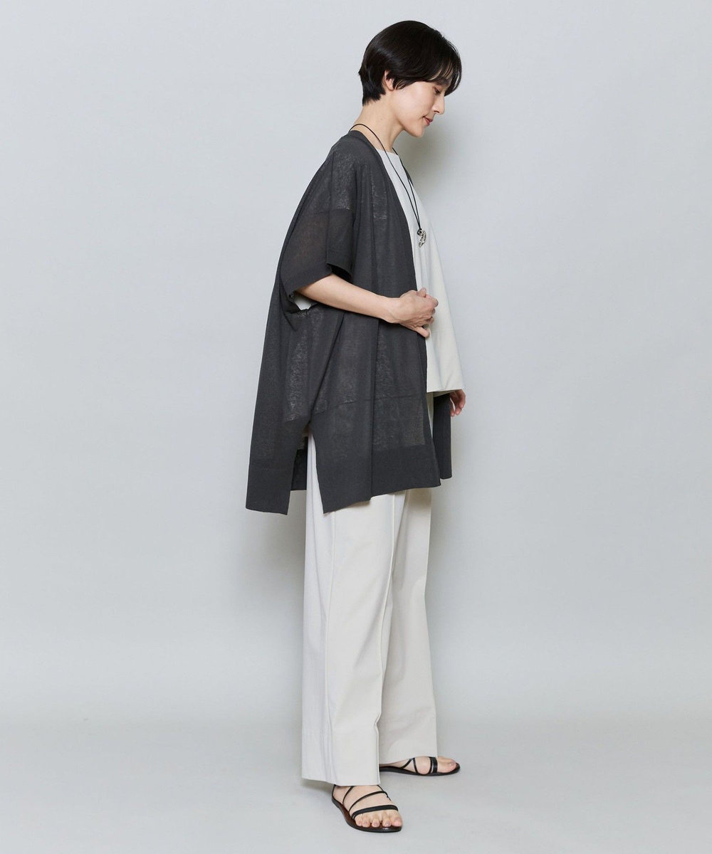 MOGA クールトリコットワイドシルエットパンツ ライトベージュ