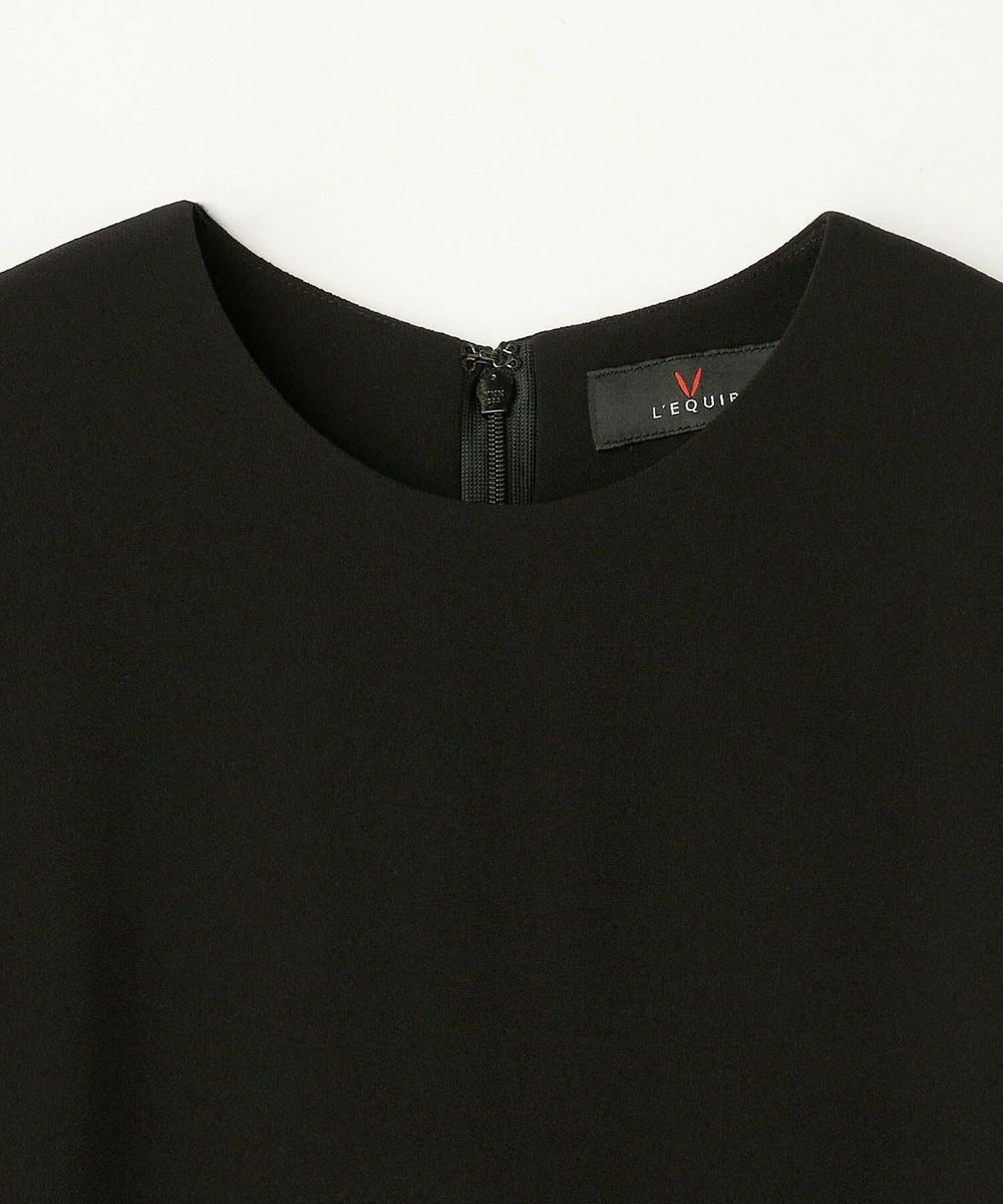 L'EQUIPE バックサテンAラインワンピース＜現行素材＞ ブラック