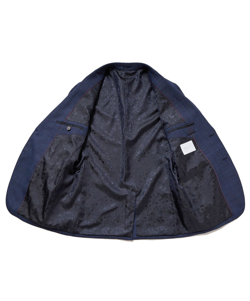 MEN'S BIGI 【ACTIVE TAILOR】ミックスヤーン/ホップサックジャケット＜セットアップ・スリーピース対応＞ ネイビー