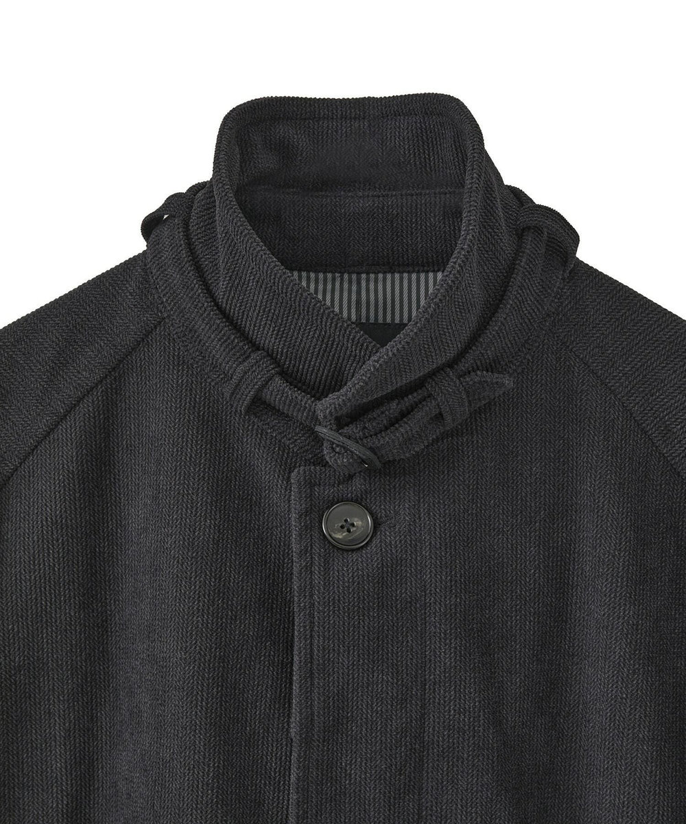 MEN'S BIGI ヘリンボーンプリント スタンドカラーブルゾン＜ストレッチ＞ グレー系その他