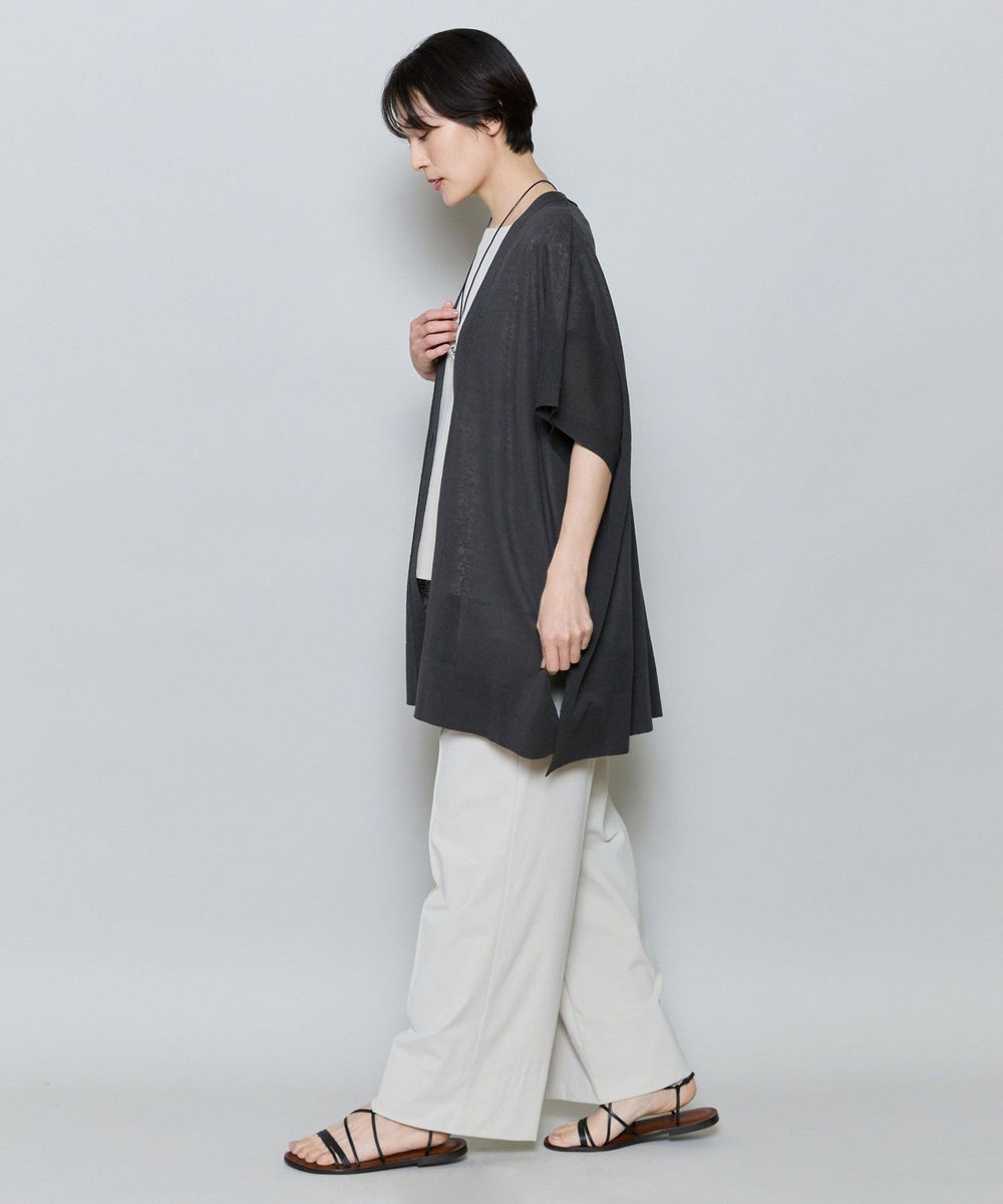 MOGA クールトリコットワイドシルエットパンツ ライトベージュ