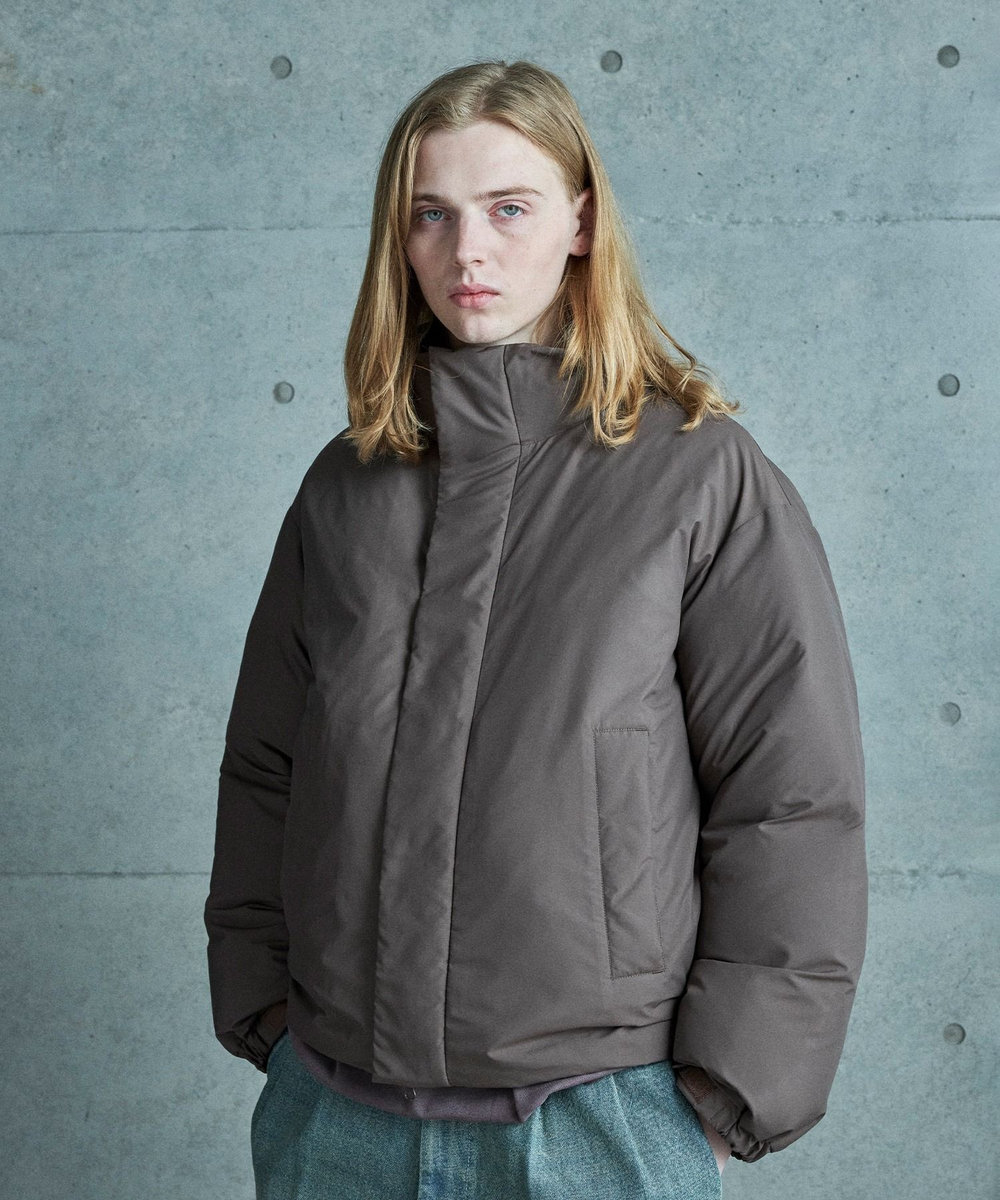 MEN'S BIGI ボクシーワイド パデットブルゾン ブラウン系その他