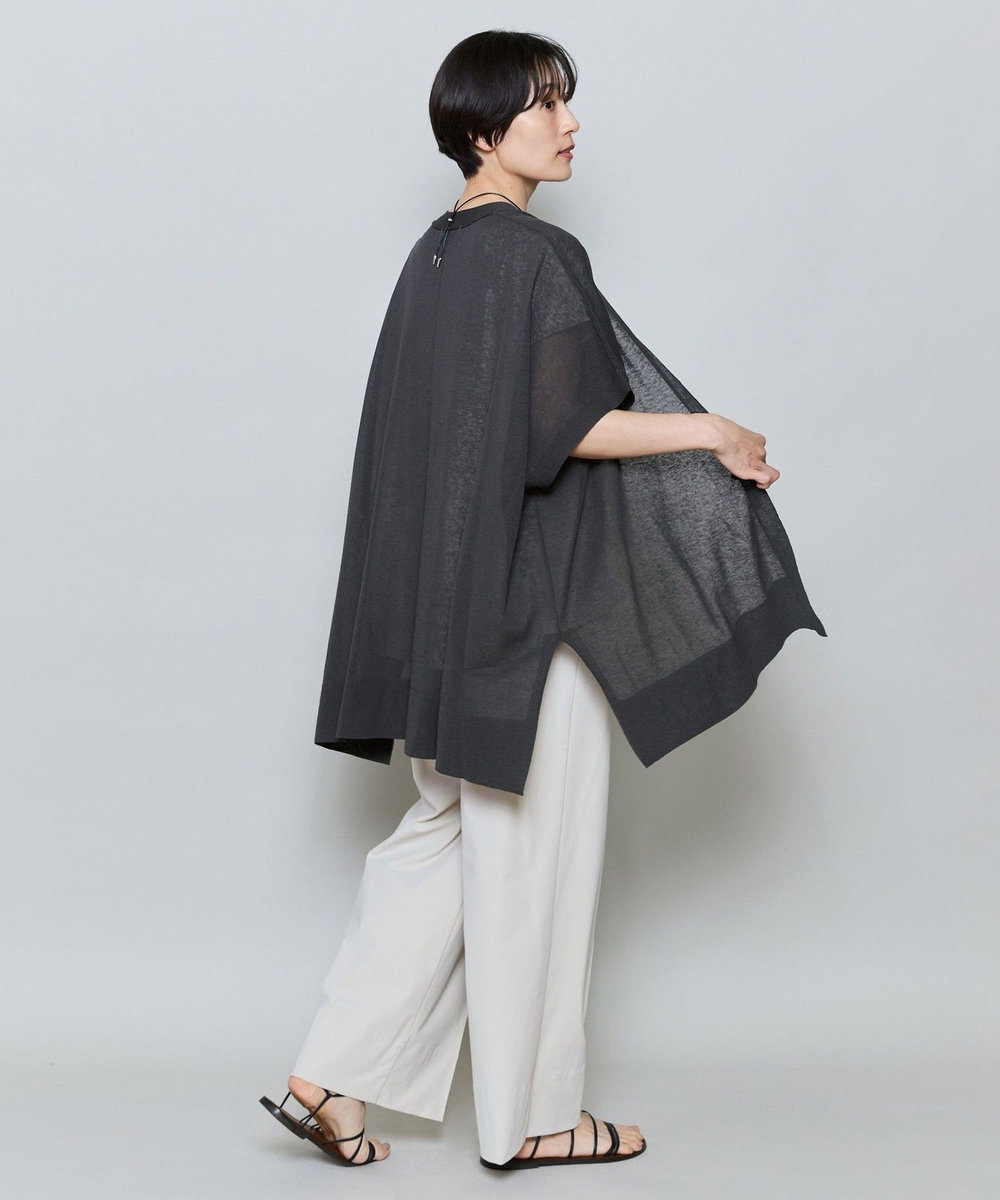MOGA クールトリコットワイドシルエットパンツ ライトベージュ