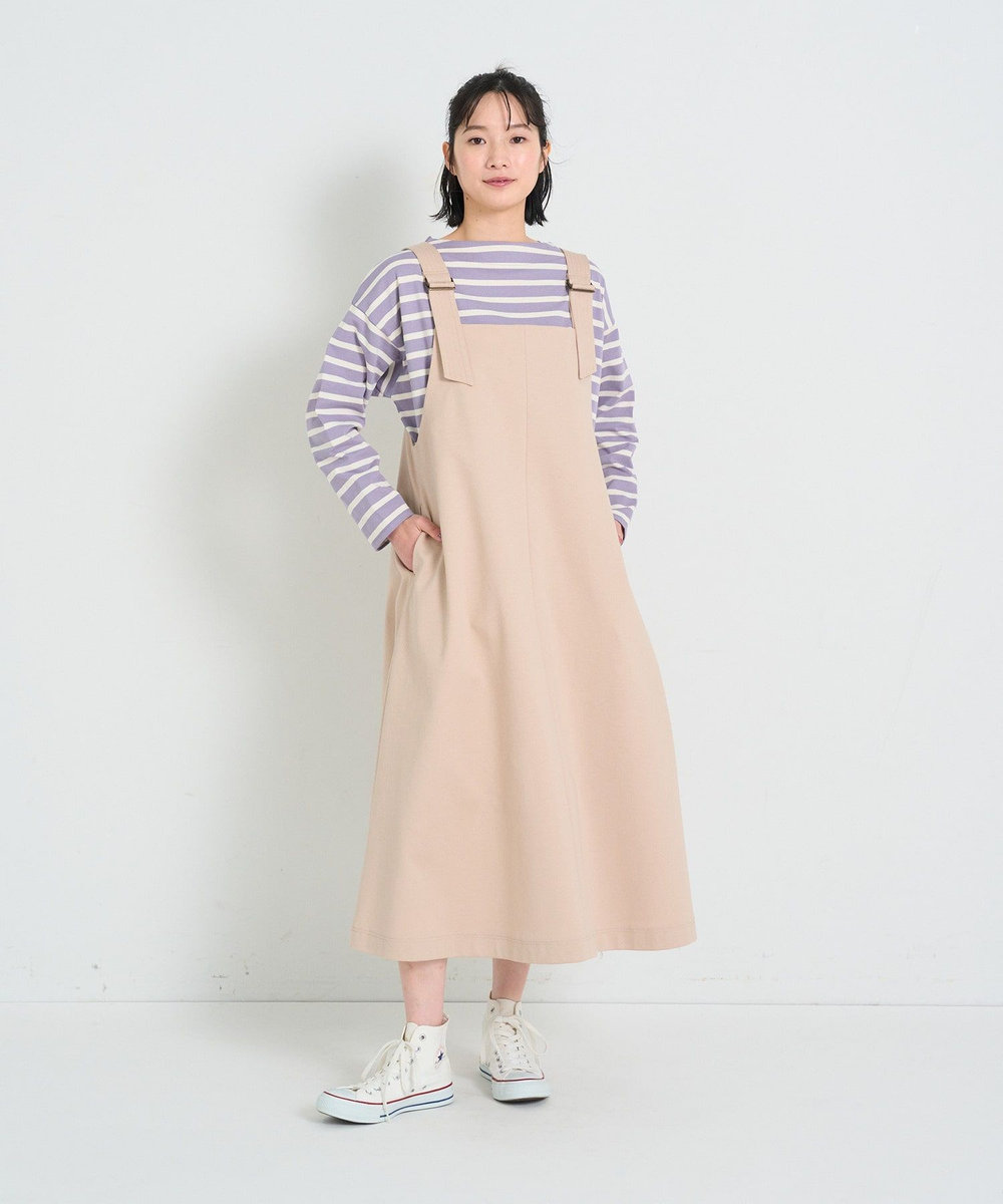 congés payés ADIEU TRISTESSE シンプルポンチジャンスカ ベージュ