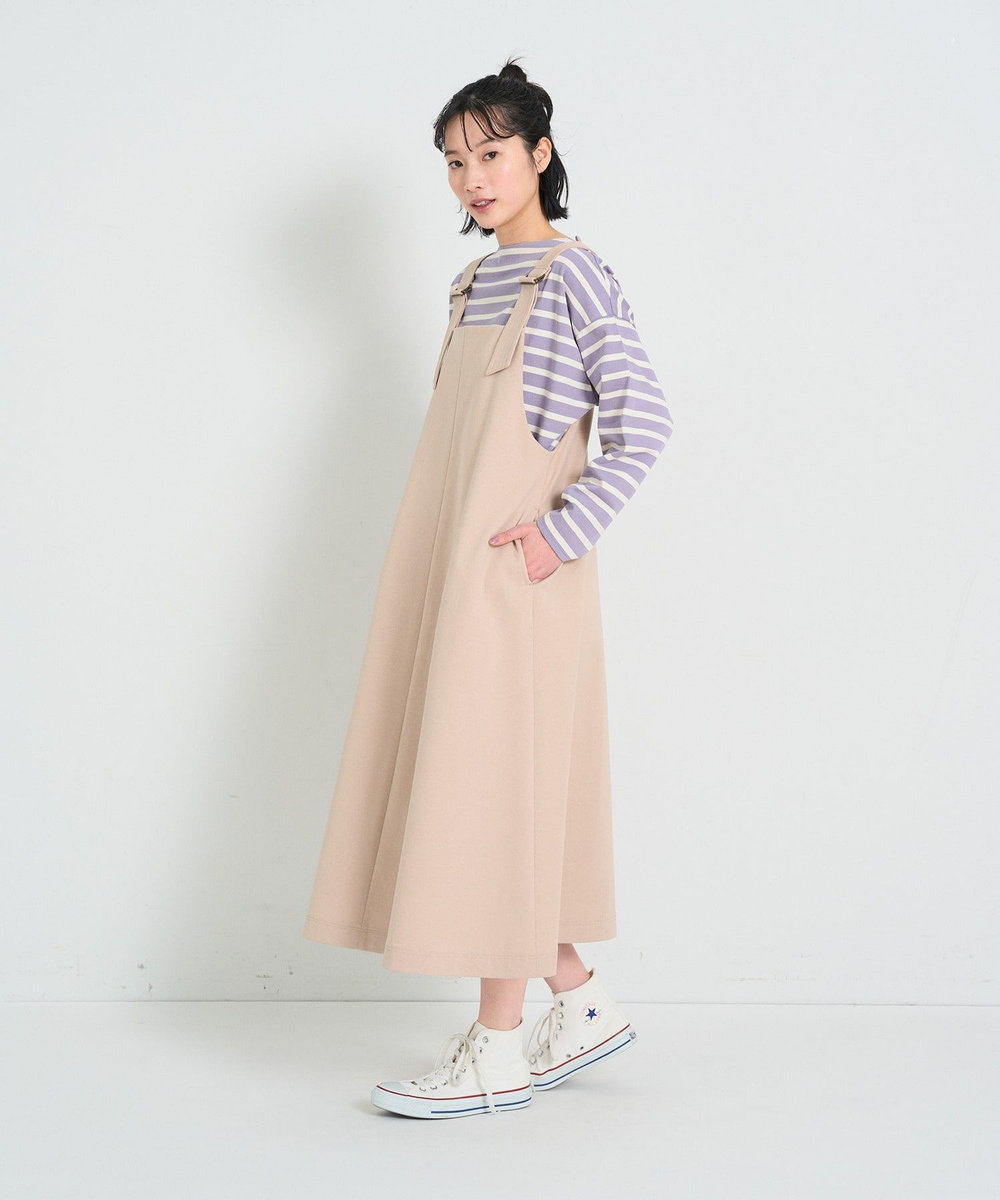 congés payés ADIEU TRISTESSE シンプルポンチジャンスカ ベージュ