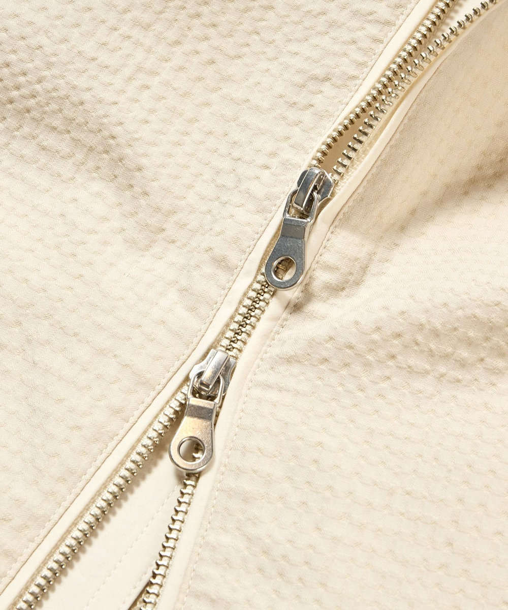 MEN'S BIGI シャドーチェックドビーコンビブルゾン ベージュ