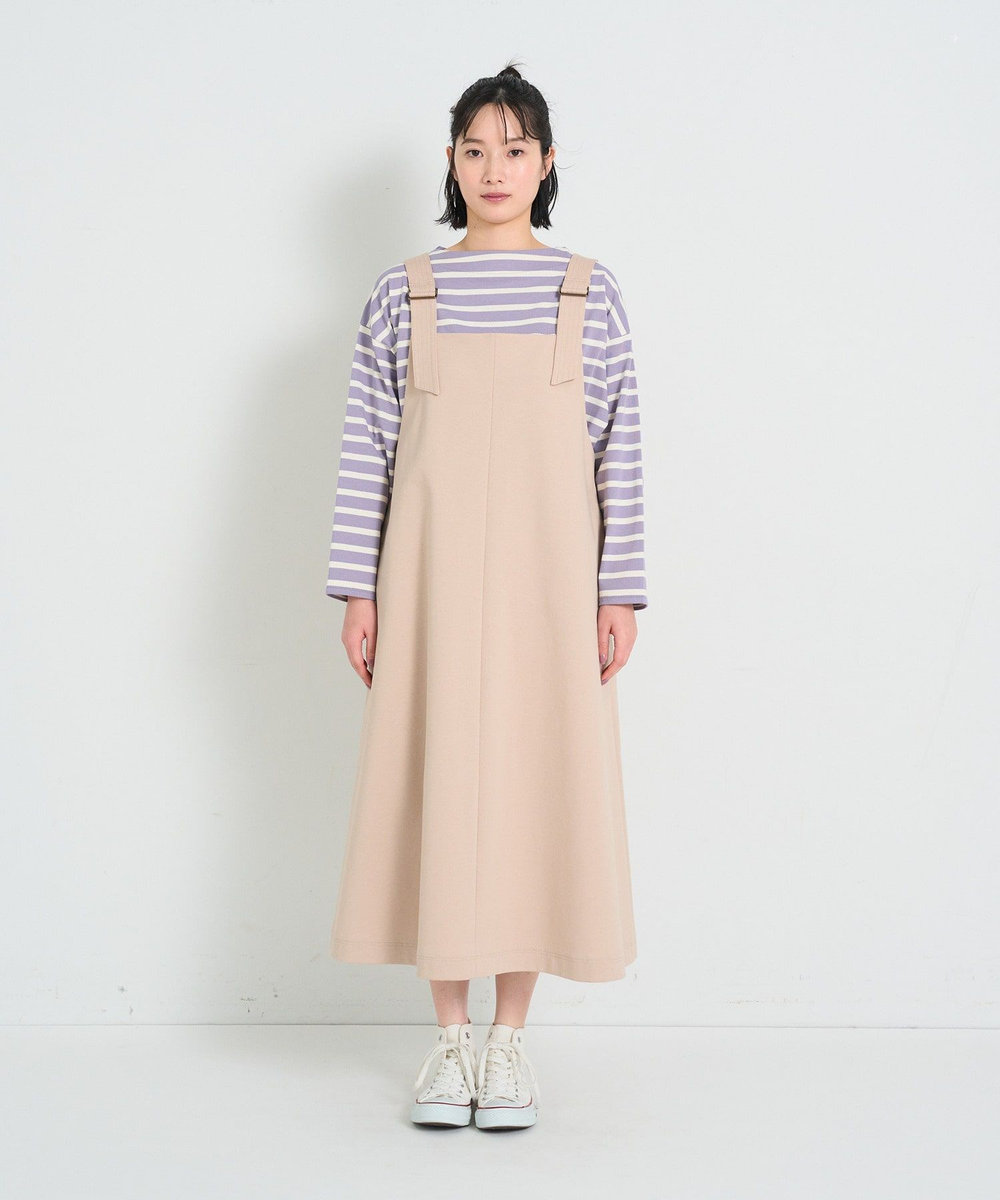 congés payés ADIEU TRISTESSE シンプルポンチジャンスカ ベージュ