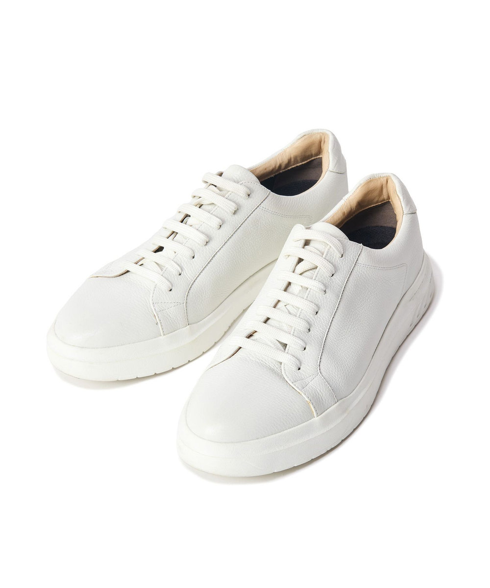 MEN'S BIGI 【MODELLO/モデロ】GORETEX 別注 レザースニーカー＜防水・抗菌・抗ウイルス加工・抗カビ・防臭・消臭＞ ホワイト
