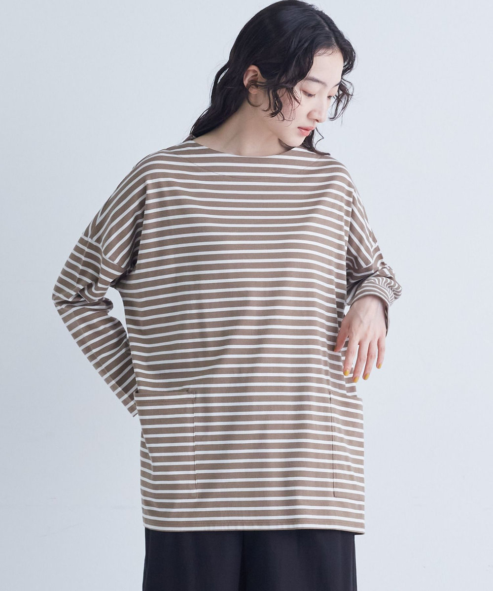 congés payés ADIEU TRISTESSE バスクロングシャツ ブラウン系その他