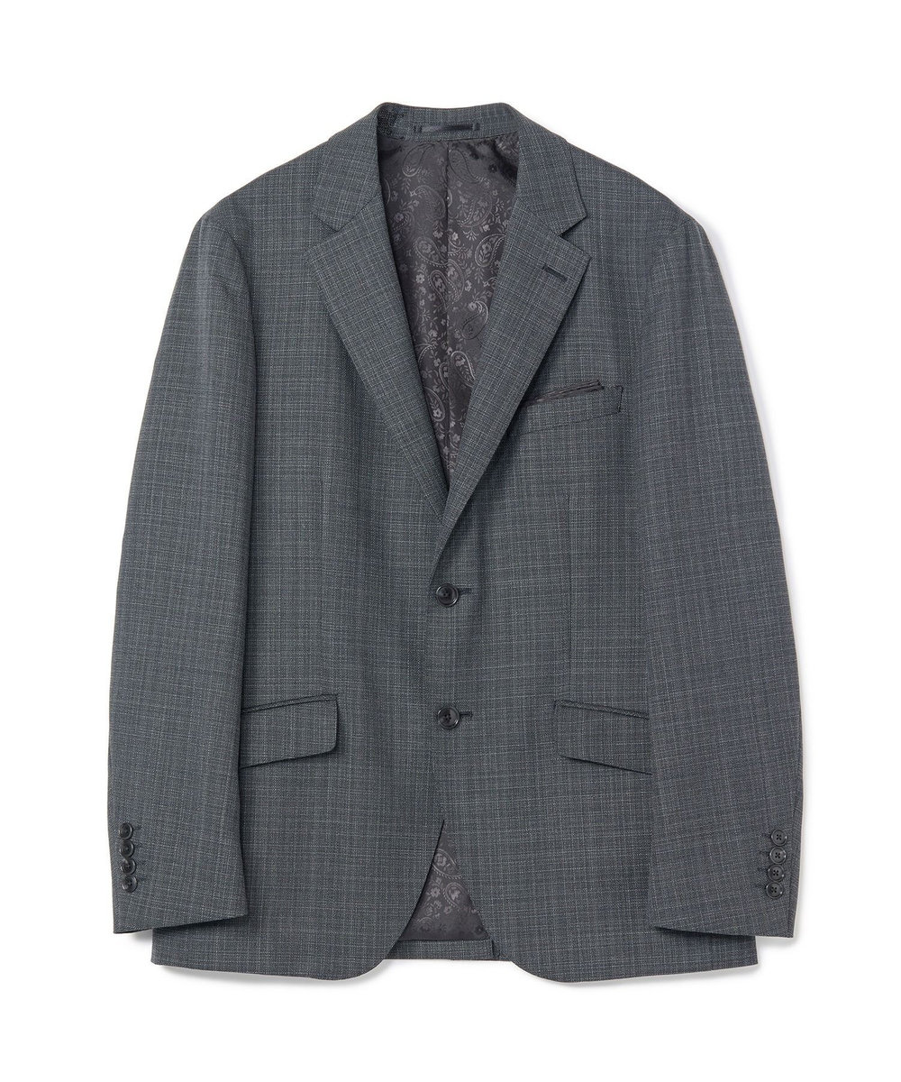 MEN'S BIGI ミックスヤーン/ホップサックテーラードジャケット グレー