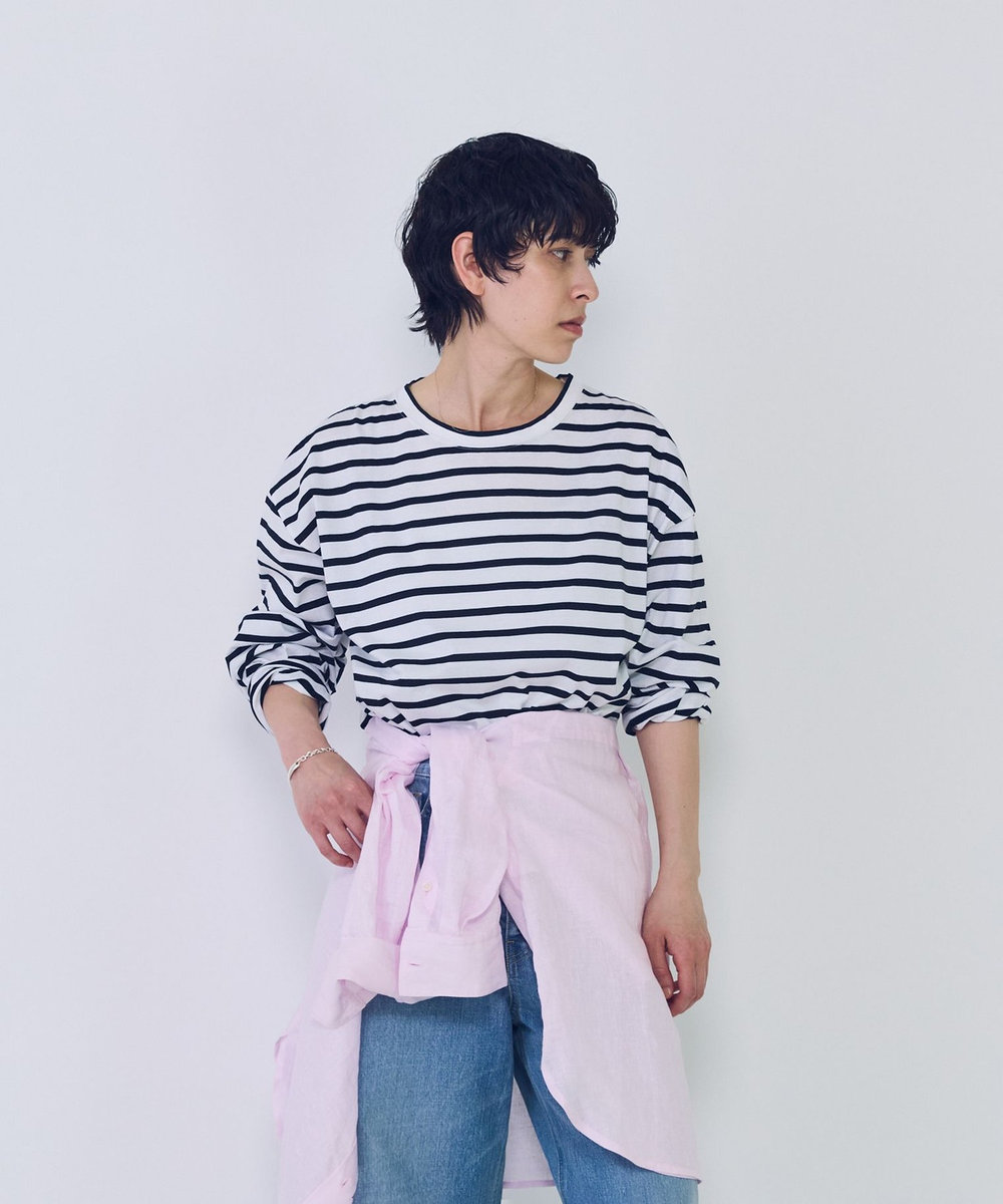 1er Arrondissement ＜INSCRIRE（アンスクリア）＞別注コットンボーダーロングスリーブTシャツ その他