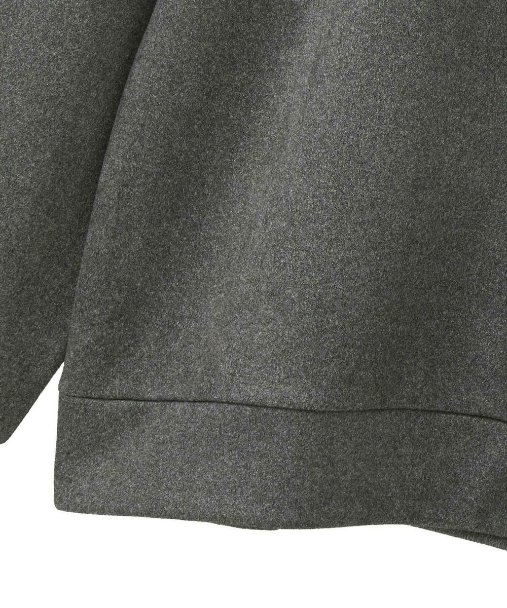 MEN'S BIGI スエードフェイクレイヤードプルオーバー グレー