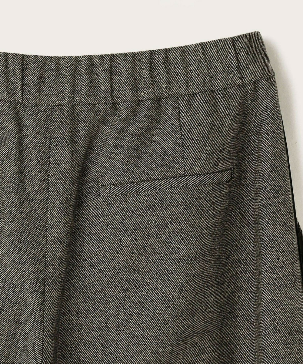 MOGA Lサイズ（大きいサイズ） 【大きいサイズ】ウールリネンツイルバレルワイドパンツ グレー