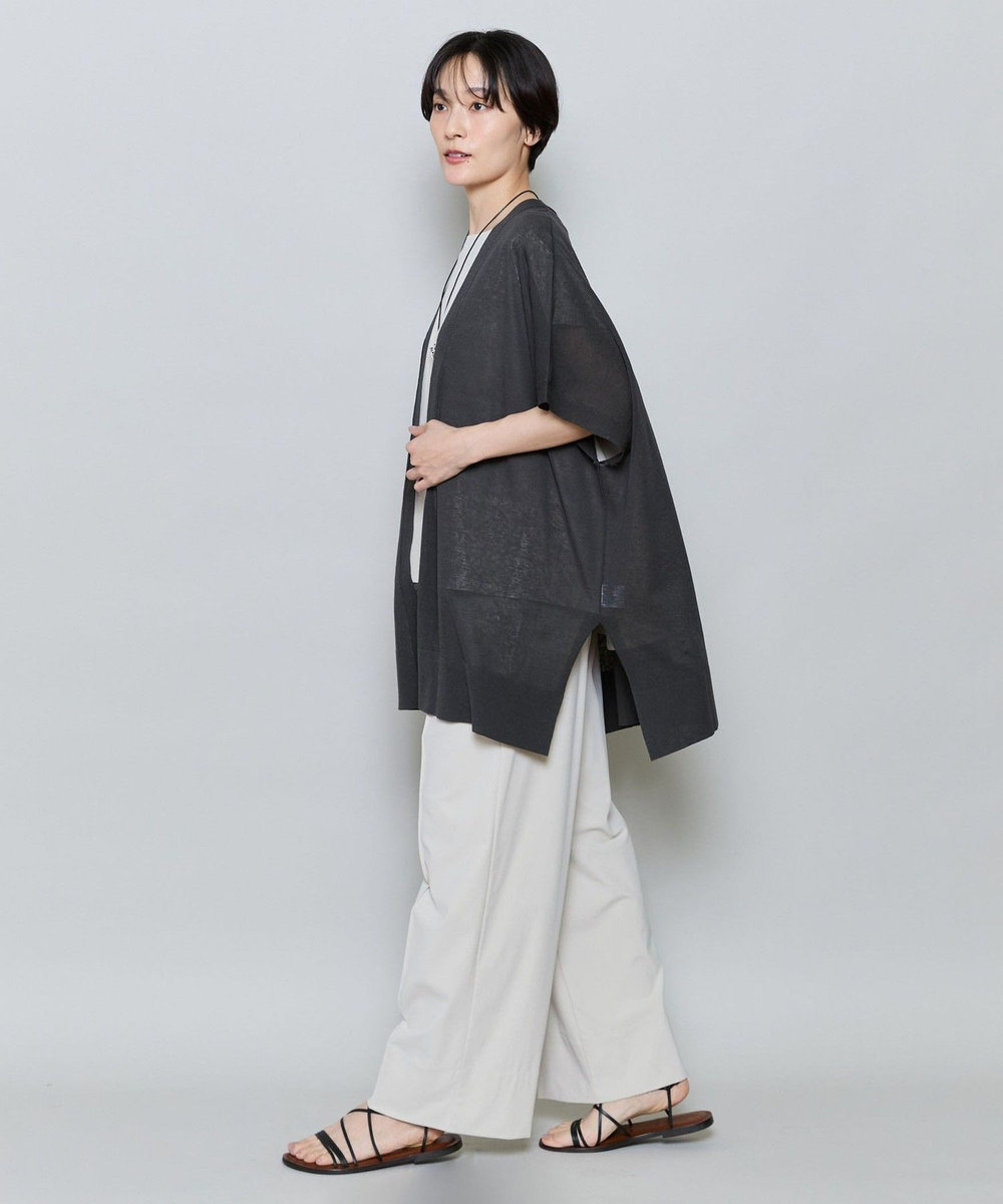 MOGA クールトリコットワイドシルエットパンツ ライトベージュ