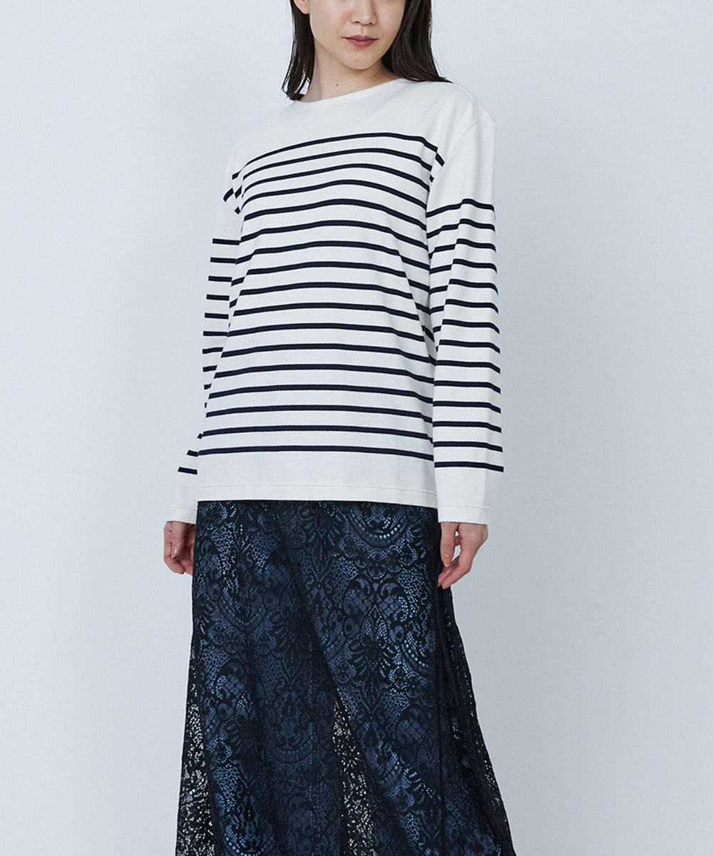 1er Arrondissement ＜ROYAL MER (ロワイヤル メール)＞“AIME"バスクボーダーロンT ネイビー