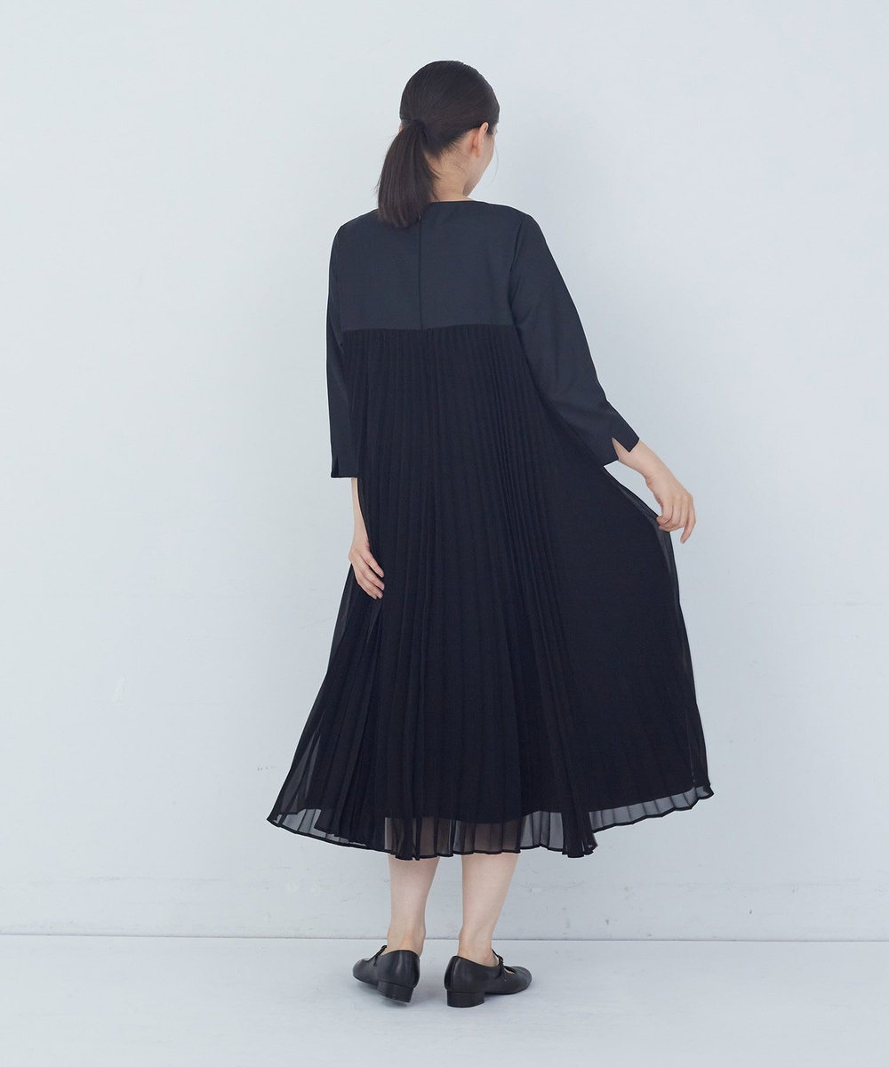 ADIEU TRISTESSE Aラインワンピース チャコールグレー