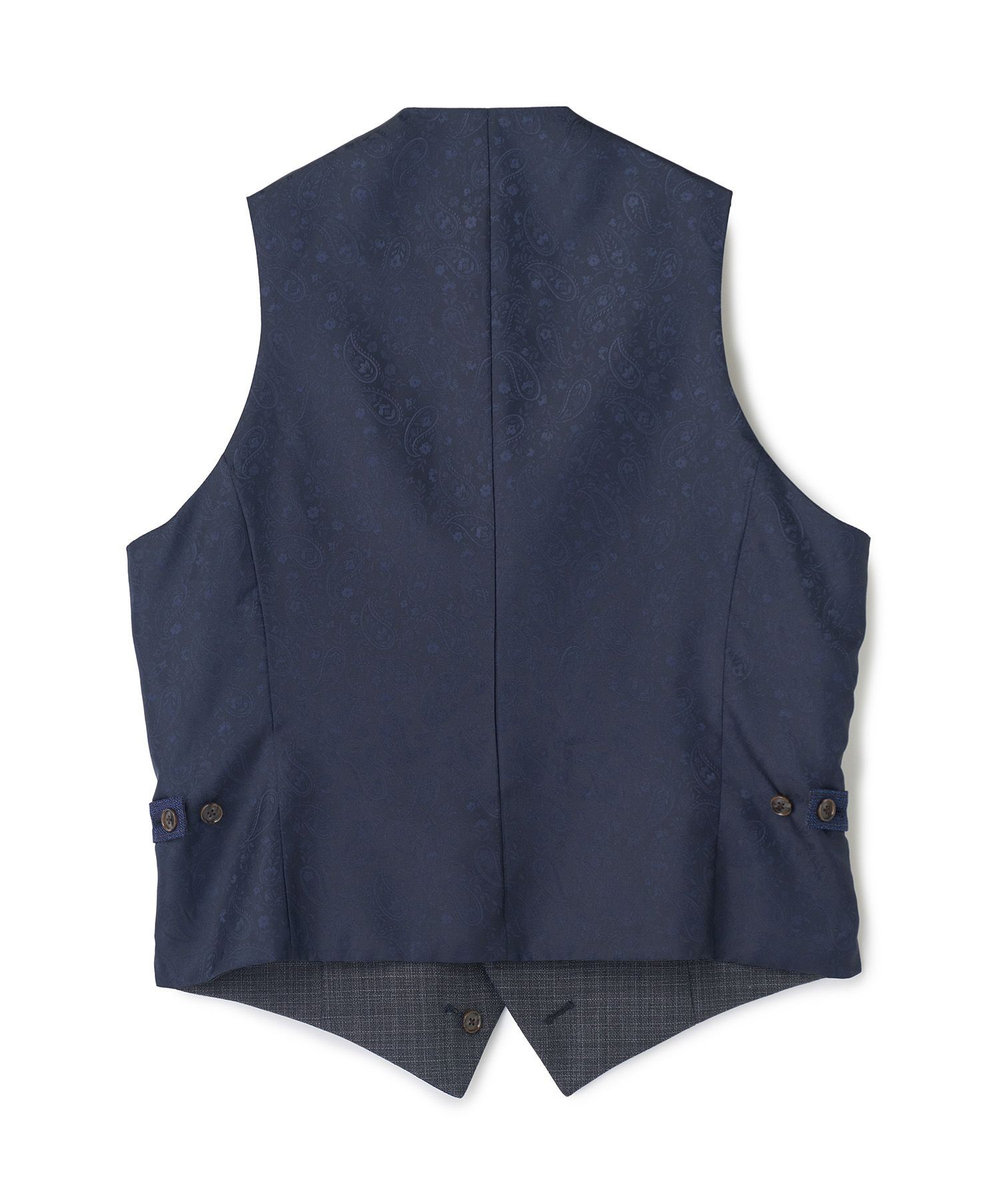 MEN'S BIGI ミックスヤーン/ポップサック リバーシブルベスト グレー