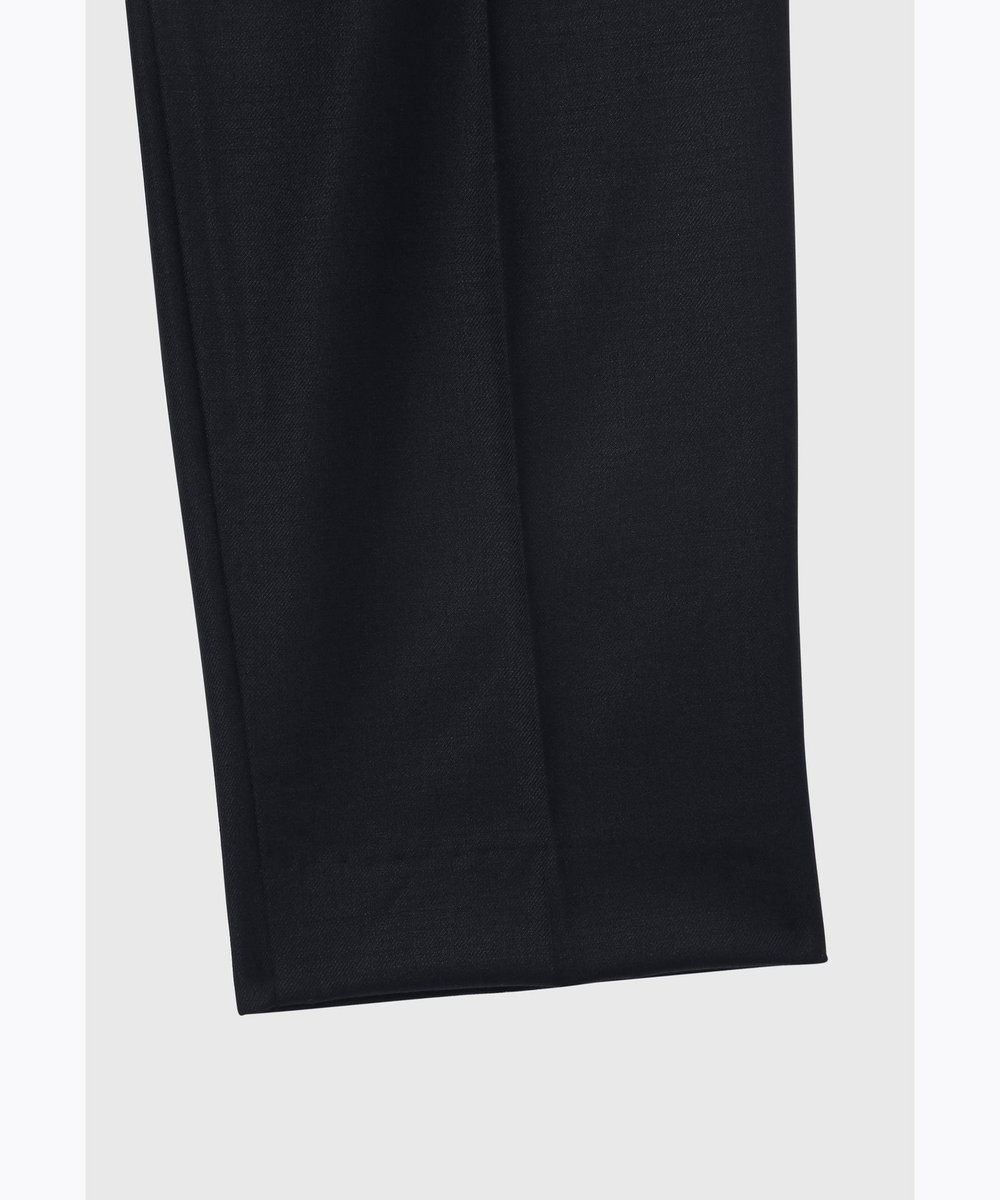 DÉPAREILLÉ SILK WOOL TWILL GATHER PANTS / シルクウールツイルギャザーパンツ ネイビー