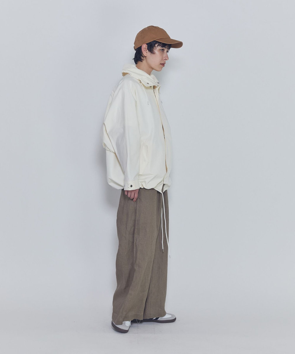 1er Arrondissement ウォッシュリネンイージーパンツ ベージュ