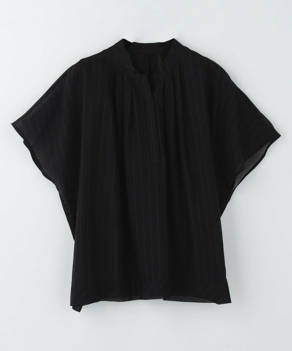 feerique feerique 強撚TCボイルシアーローンブラウス ブラック