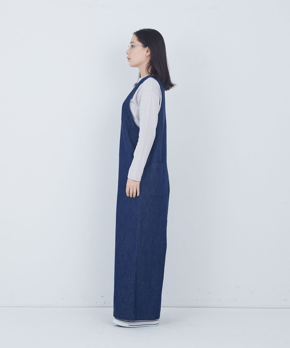 ADIEU TRISTESSE ライトオンスデニムサロペット インディゴブルー