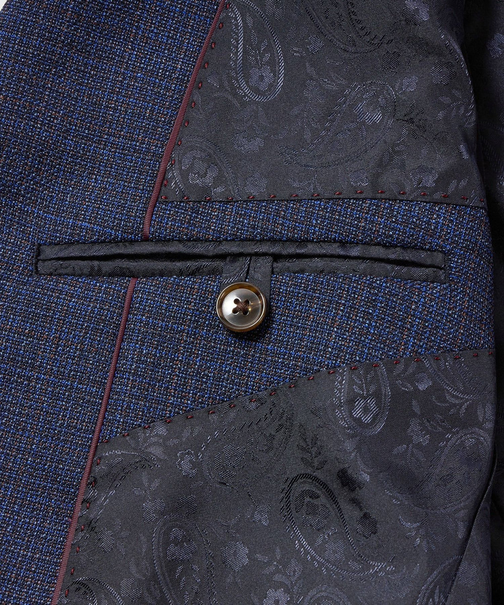 MEN'S BIGI 【ACTIVE TAILOR】ミックスヤーン/ホップサックジャケット＜セットアップ・スリーピース対応＞ ネイビー