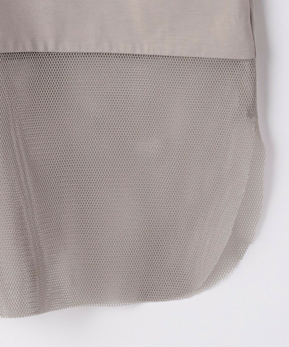 feerique Lサイズ（大きいサイズ） 【大きいサイズ】feerique 　メッシュドッキングプルオーバー グレイッシュベージュ