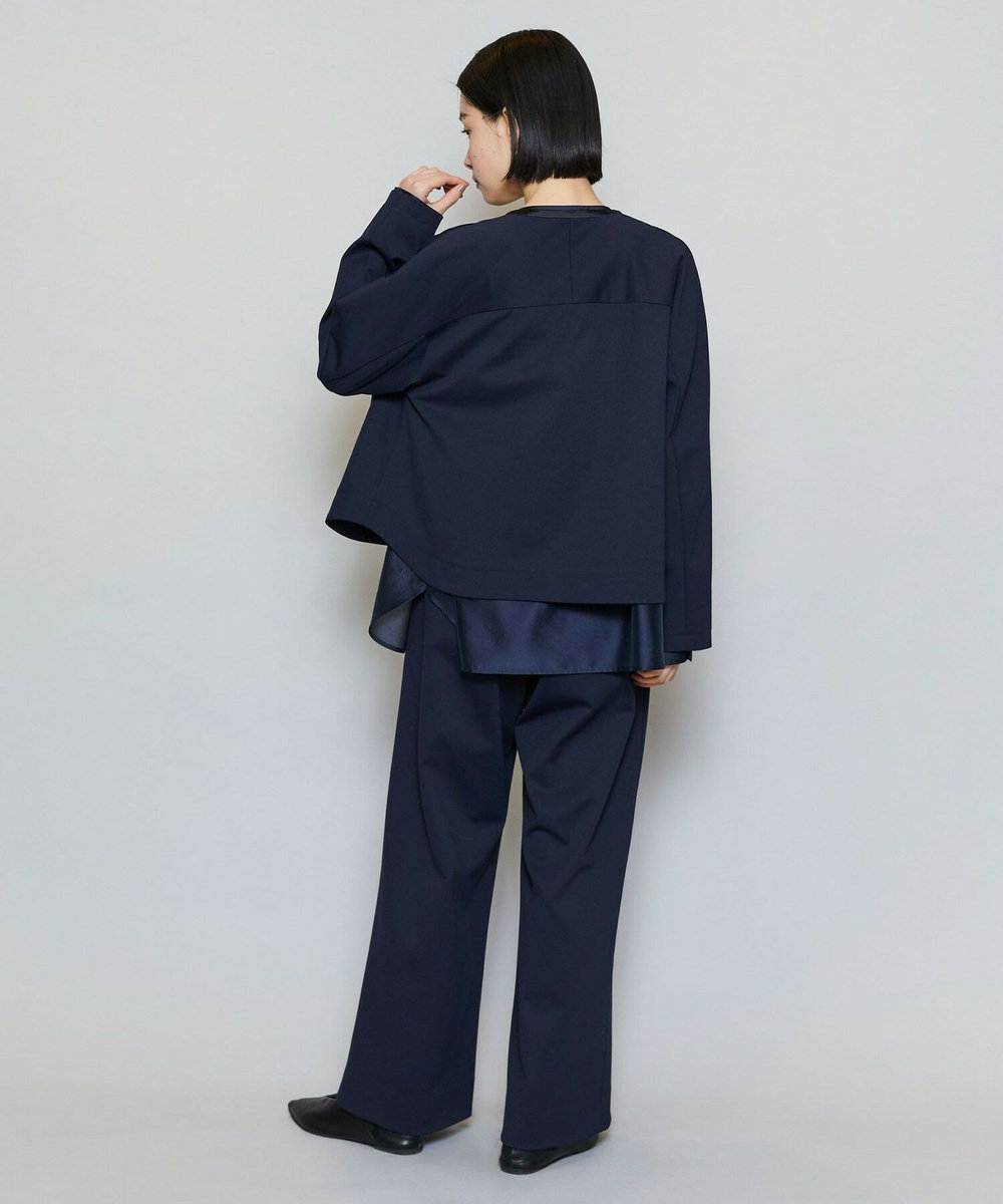 MOGA P/Cポンチワイドパンツ［セットアップ可能］ ネイビー