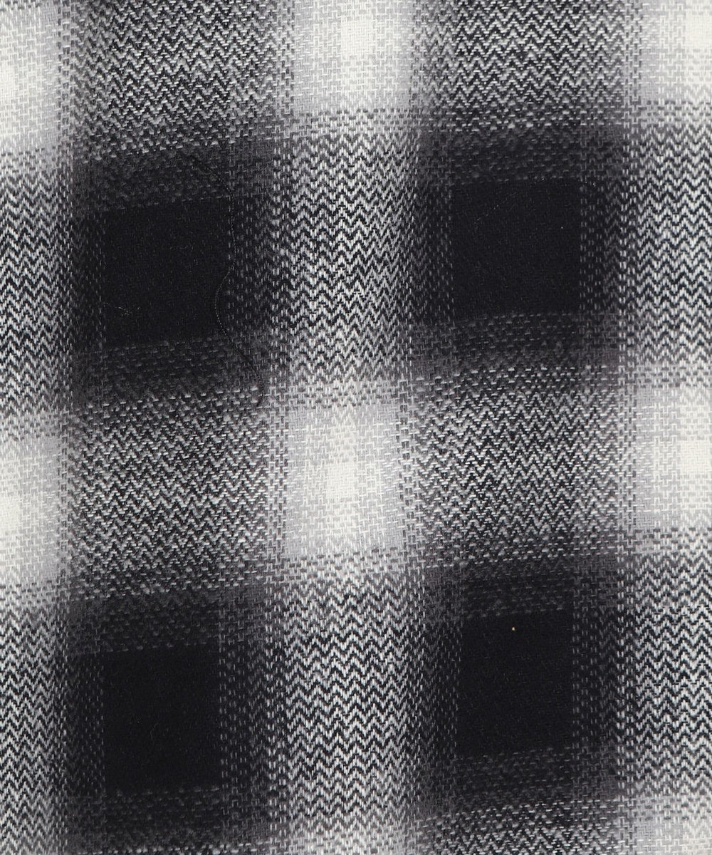 MEN'S BIGI オンブレーチェックシャツブルゾン ブラック系その他