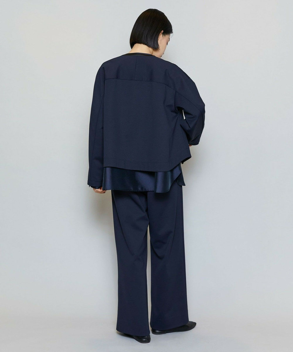 MOGA P/Cポンチワイドパンツ［セットアップ可能］ ネイビー