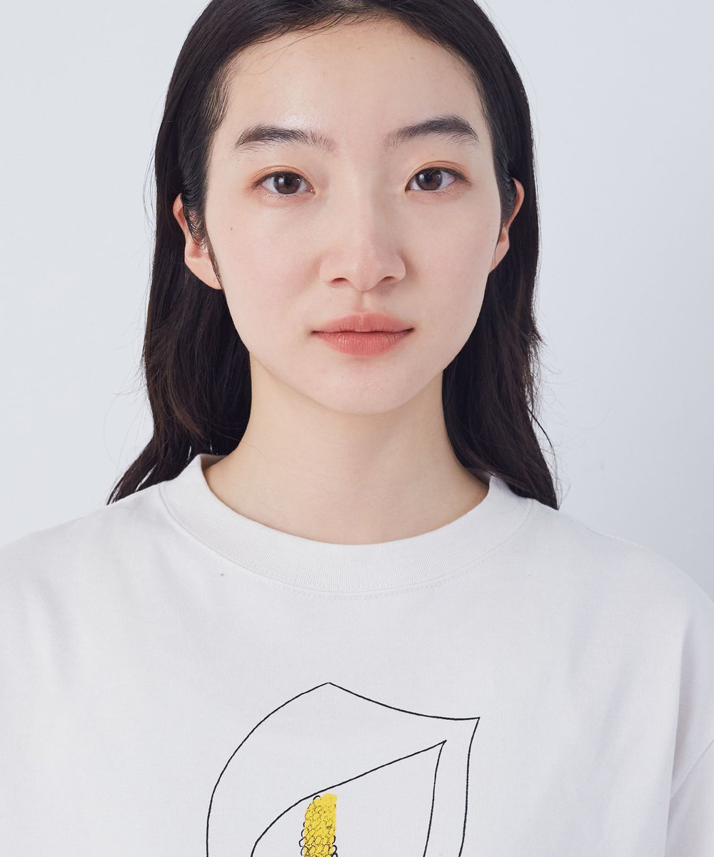 congés payés ADIEU TRISTESSE ichiro yamaguchi. 半袖Ｔシャツ グレイッシュベージュ