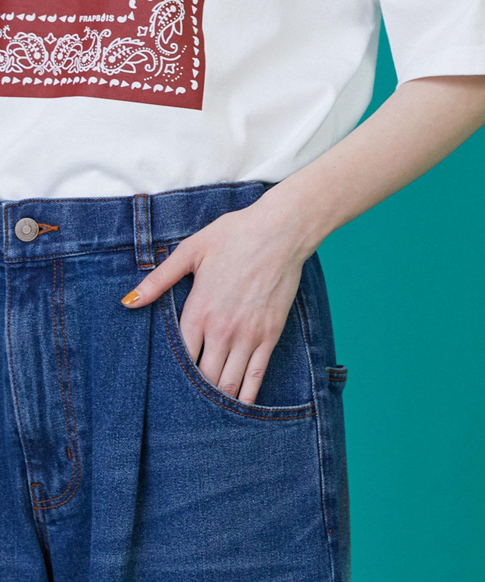 FRAPBOIS カーブデニム3 パンツ ブルー
