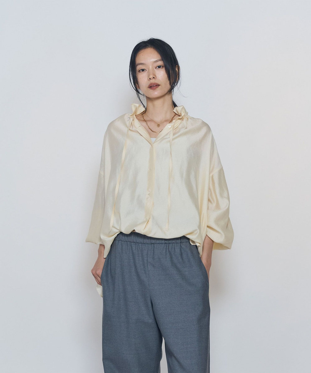 1er Arrondissement ニュアンスブラウス クリーム