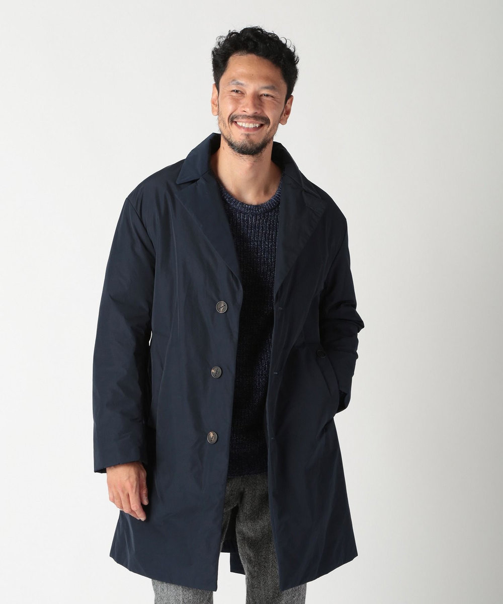 MEN'S BIGI 【hevo/イーヴォ】別注ポリエステルコットンタフタコート ネイビー