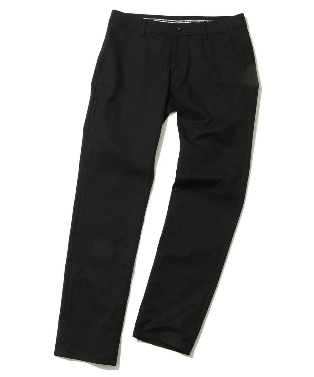 MEN'S BIGI ＜ON/OFF兼用＞シャドーヘリンボーンストレッチパンツ ブラック