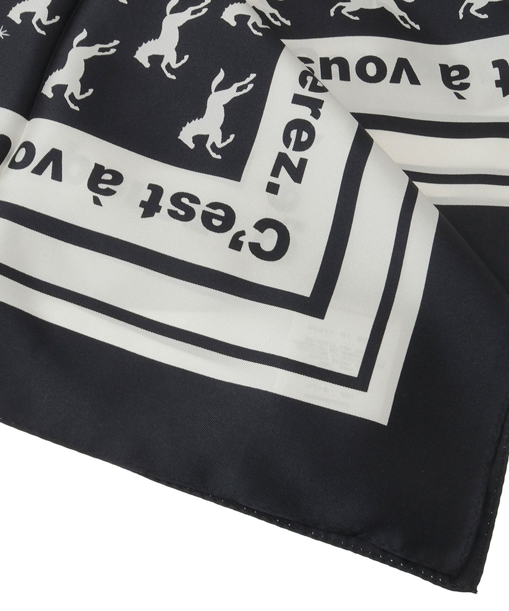 1er Arrondissement ギャロップスカーフ ブラック