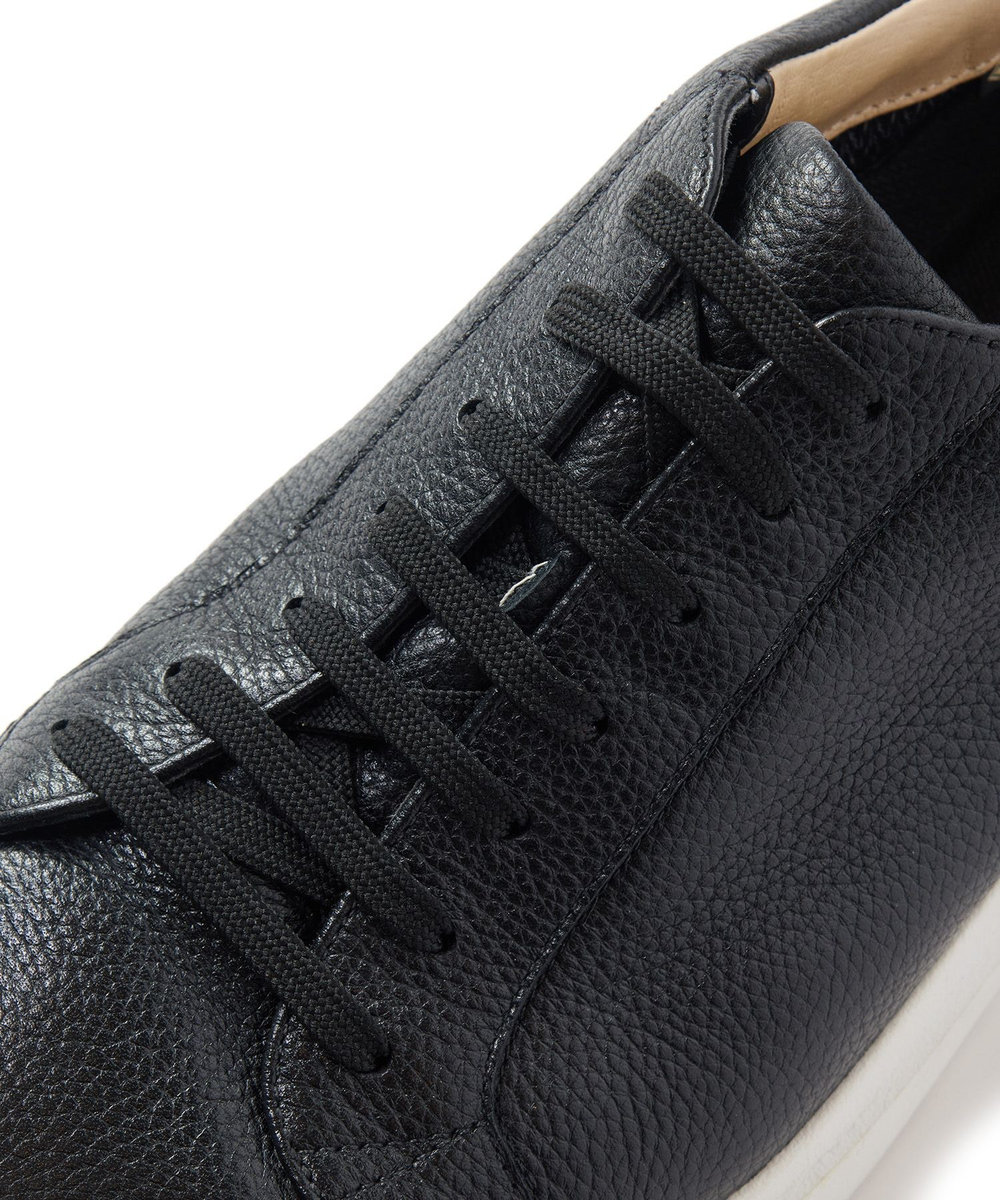 MEN'S BIGI 【MODELLO/モデロ】GORETEX 別注 レザースニーカー＜防水・抗菌・抗ウイルス加工・抗カビ・防臭・消臭＞ ブラック
